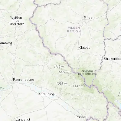 Map showing location of Neukirchen beim Heiligen Blut (49.258670, 12.968670)