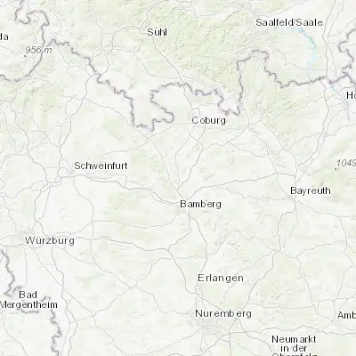 Map showing location of Rattelsdorf (50.015020, 10.888570)
