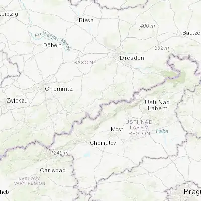 Map showing location of Rechenberg-Bienenmühle (50.737770, 13.535020)