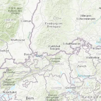 Map showing location of Rickenbach (47.618950, 7.978730)