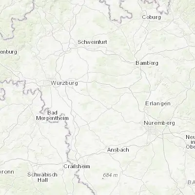 Map showing location of Scheinfeld (49.669310, 10.465540)