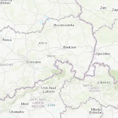 Map showing location of Steinigtwolmsdorf (51.063140, 14.345400)