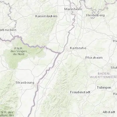 Map showing location of Steinmauern (48.900950, 8.196920)