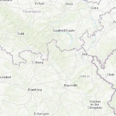 Map showing location of Steinwiesen (50.294440, 11.462950)