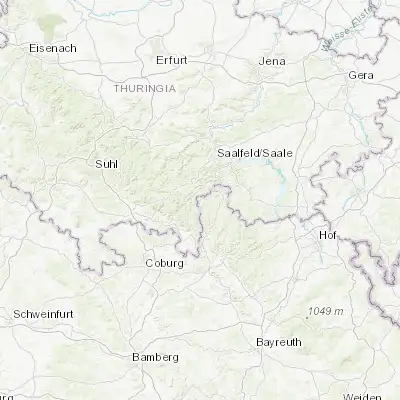 Map showing location of Tettau (50.469790, 11.258880)