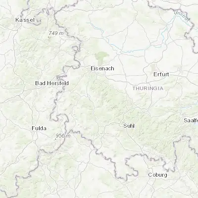 Map showing location of Trusetal (50.783330, 10.416670)