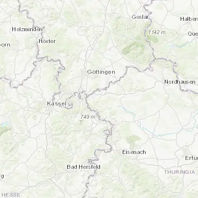 Map showing location of Uder (51.362430, 10.072100)