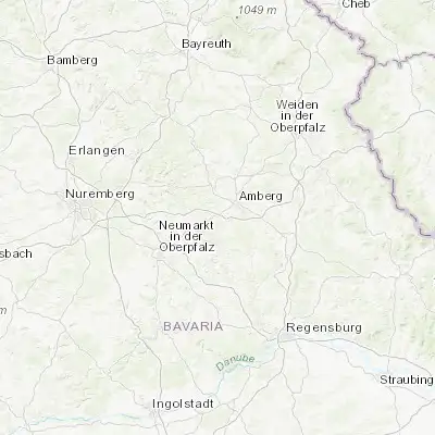 Map showing location of Ursensollen (49.402040, 11.755030)