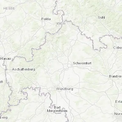 Map showing location of Wasserlosen (50.094760, 10.030170)