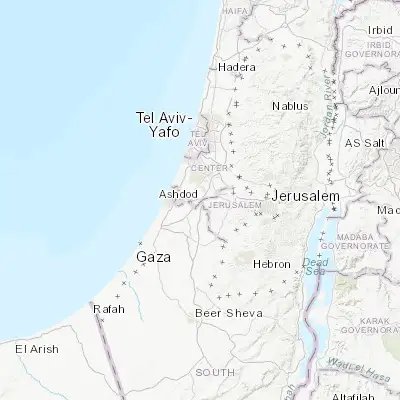 Map showing location of Yad Binyamin (31.797400, 34.820830)