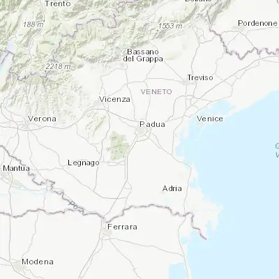 Map showing location of Albignasego (45.347050, 11.867810)