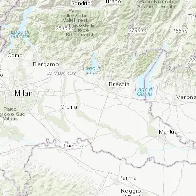Map showing location of Azzano Mella (45.454580, 10.117170)
