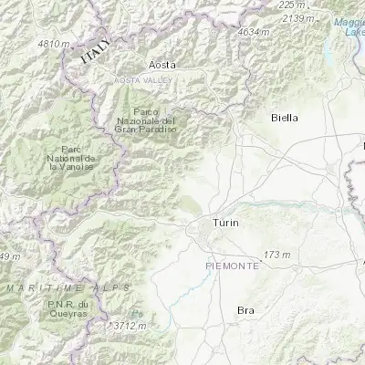 Map showing location of Balangero (45.269880, 7.518840)