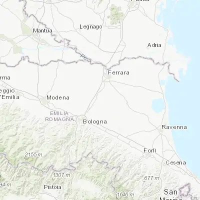 Map showing location of Baricella (44.648200, 11.538000)
