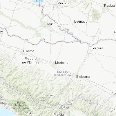 Map showing location of Bastiglia (44.726970, 10.998600)