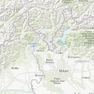 Map showing location of Besano (45.889490, 8.890680)