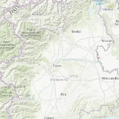 Map showing location of Brandizzo (45.177060, 7.835810)