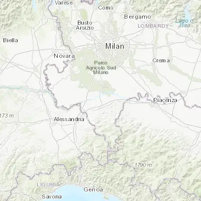 Map showing location of Bressana (45.078070, 9.131190)
