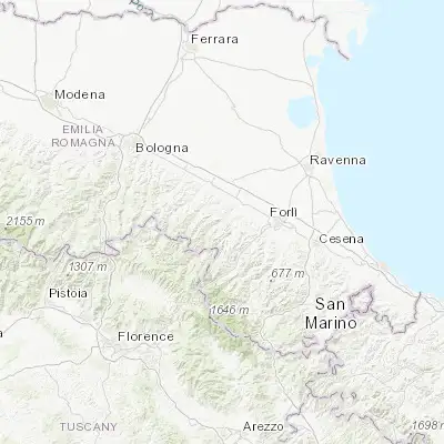 Map showing location of Brisighella (44.222280, 11.773580)