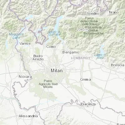 Map showing location of Burago di Molgora (45.596480, 9.381650)