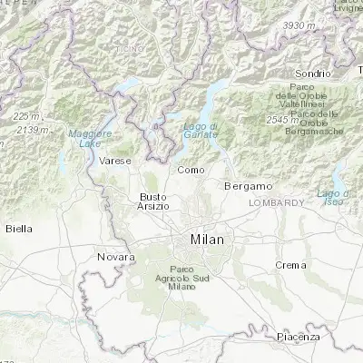 Map showing location of Cantù (45.740960, 9.130840)