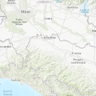 Map showing location of Carpaneto Piacentino (44.913550, 9.787030)