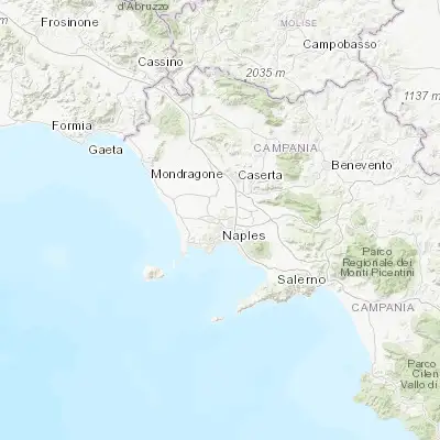Map showing location of Casandrino (40.928450, 14.247440)