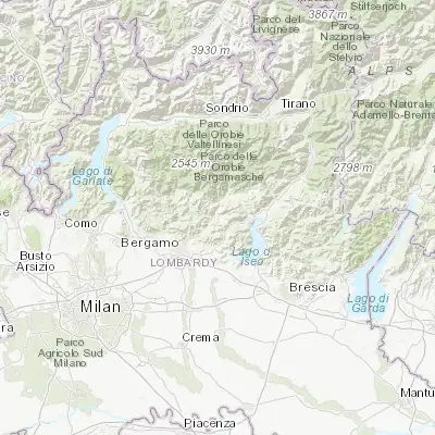 Map showing location of Casnigo (45.813070, 9.868780)