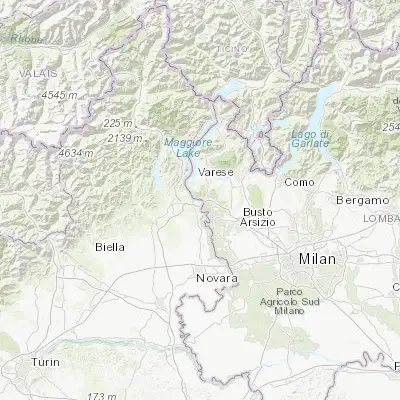 Map showing location of Castelletto Sopra Ticino (45.720020, 8.633620)
