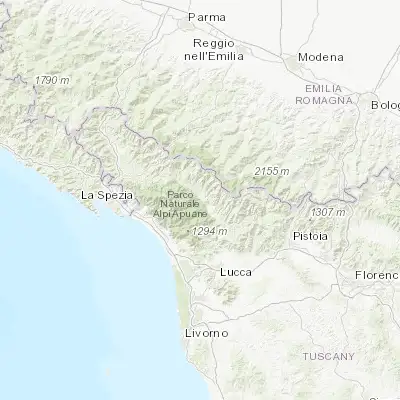 Map showing location of Castelnuovo di Garfagnana (44.112600, 10.405180)