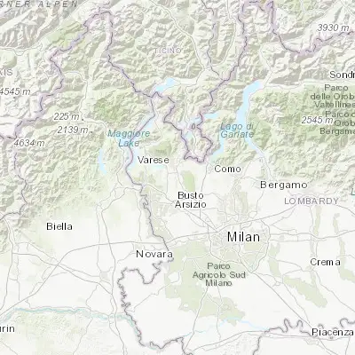 Map showing location of Castiglione Olona (45.752560, 8.872780)
