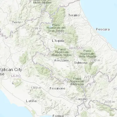 Map showing location of Celano (42.080770, 13.517000)