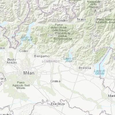Map showing location of Cenate di Sotto (45.698980, 9.826360)