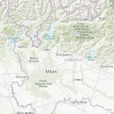 Map showing location of Cernusco Lombardone (45.690880, 9.399250)
