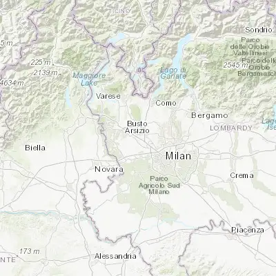 Map showing location of Cerro Maggiore (45.593660, 8.954280)