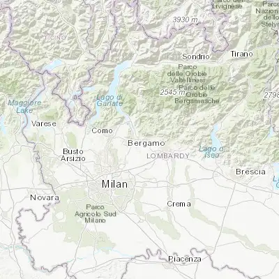 Map showing location of Cisano Bergamasco (45.742000, 9.471460)
