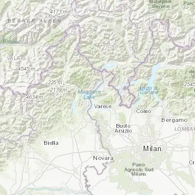 Map showing location of Cittiglio (45.895870, 8.665510)