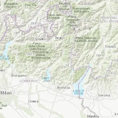 Map showing location of Cividate Camuno (45.940870, 10.266100)