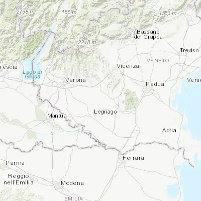 Map showing location of Cologna Veneta (45.307770, 11.380320)