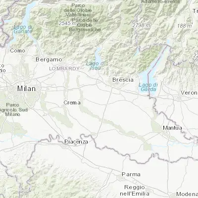 Map showing location of Dello (45.419160, 10.076210)