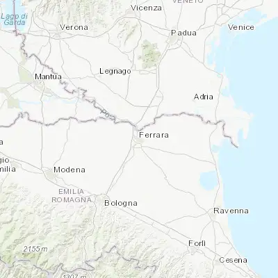 Map showing location of Ferrara (44.838040, 11.620570)