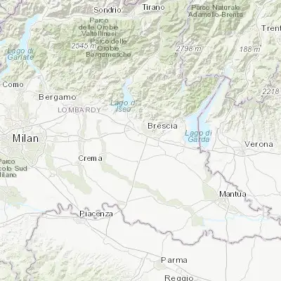 Map showing location of Flero (45.482540, 10.176940)