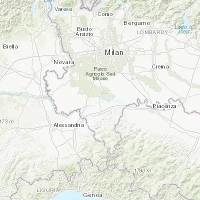 Map showing location of Gallo-Tre Re-Mezzana Corti (45.125630, 9.122270)