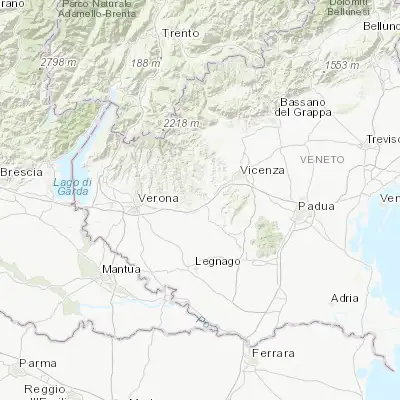 Map showing location of Gambellara (45.459790, 11.340090)