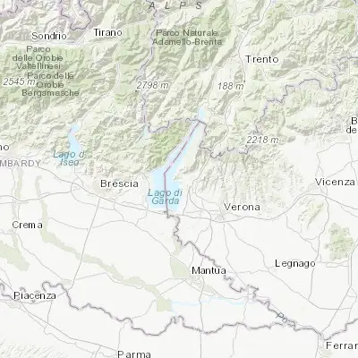 Map showing location of Garda (45.578890, 10.717630)