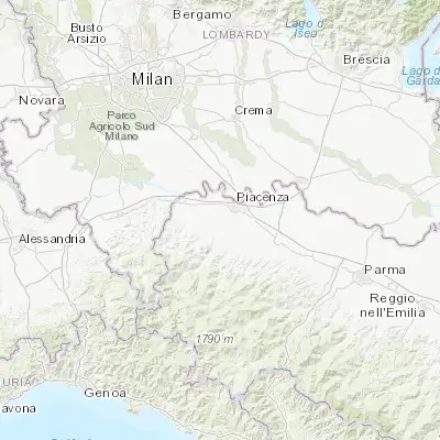 Map showing location of Gossolengo (45.002480, 9.617990)