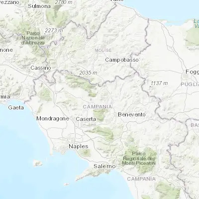 Map showing location of Guardia Sanframondi (41.256400, 14.598510)