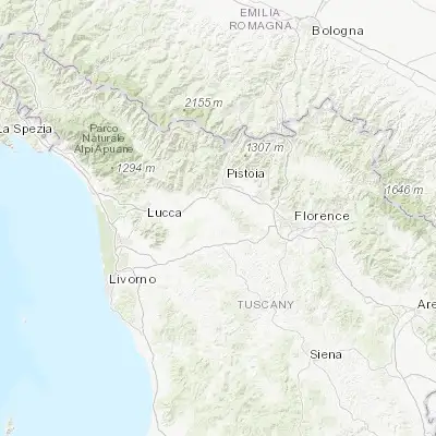Map showing location of Lamporecchio (43.807420, 10.877330)