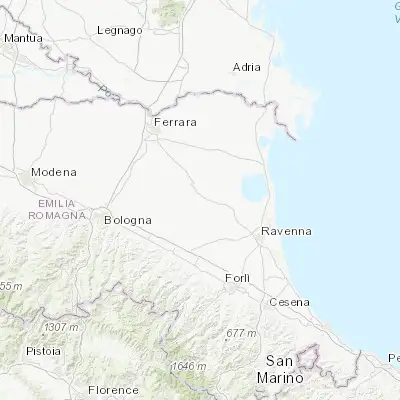Map showing location of Lavezzola (44.560990, 11.875570)