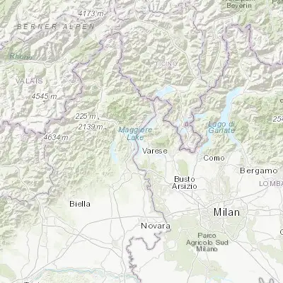 Map showing location of Leggiuno (45.875880, 8.620630)